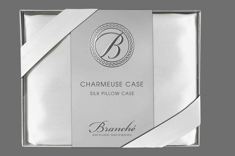 White - Branche Charmeuse Silkeputevar
